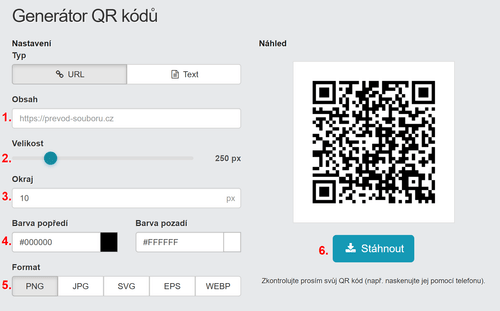 Jak vytvořit statický QR kód zdarma?