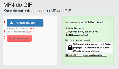 Jak převést MP4 souborů online na GIF